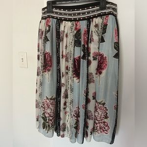 Anthropologie Condorcet Floral Skirt (size 12 Petite)